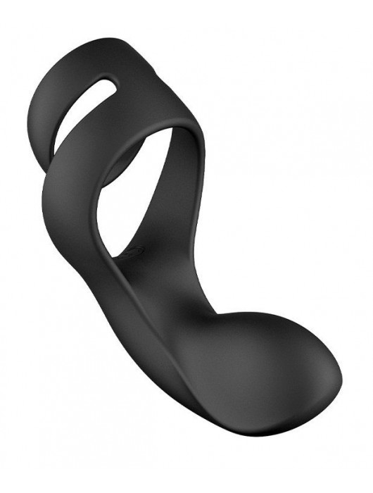 Черное эрекционное кольцо Benedict для стимуляции промежности - Svakom - в Кисловодске купить с доставкой