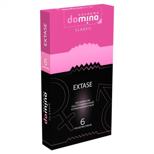 Презервативы с точками и рёбрышками DOMINO Classic Extase - 6 шт. - Domino - купить с доставкой в Кисловодске