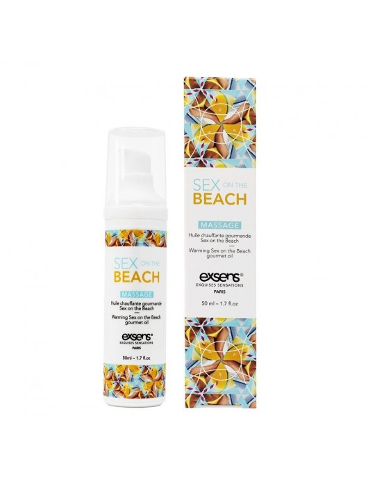 Разогревающее массажное масло с тропическим ароматом Gourmet Sex On The Beach - 50 мл. - Exsens - купить с доставкой в Кисловодске