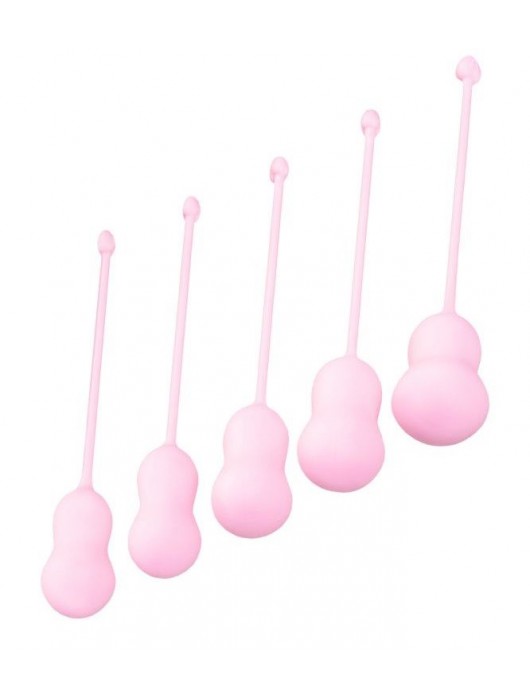 Набор из 5 розовых вагинальных шариков Tulips - ToyFa