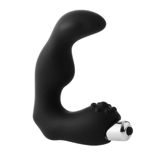 Черный вибромассажер простаты FantASStic Vibrating Prostate Massager - 11,3 см. - Dream Toys - в Кисловодске купить с доставкой