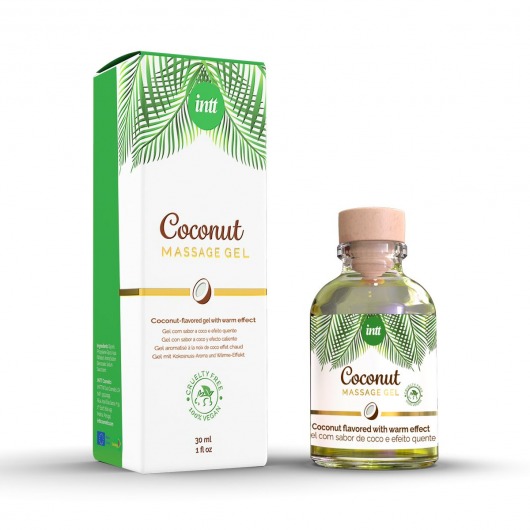 Массажный гель с ароматом кокоса Coconut - 30 мл. - INTT - купить с доставкой в Кисловодске