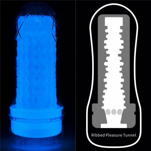 Светящийся в темноте мастурбатор Lumino Play Masturbator Ribbed - Lovetoy - в Кисловодске купить с доставкой
