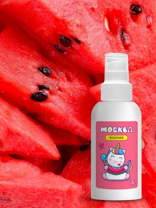 Универсальная смазка с ароматом арбуза  Москва Вкусная  - 100 мл. - Москва - купить с доставкой в Кисловодске