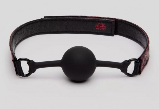 Кляп-шар на двусторонних ремешках Reversible Silicone Ball Gag - Fifty Shades of Grey - купить с доставкой в Кисловодске