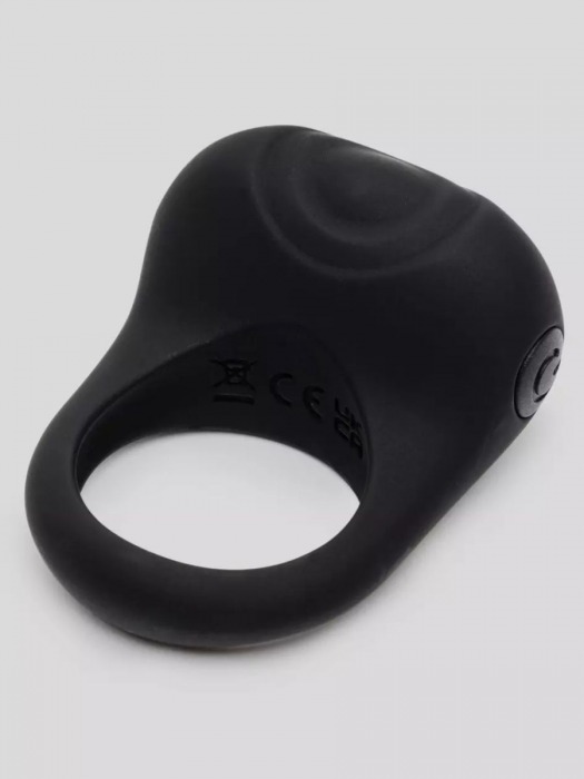 Черное эрекционное виброкольцо Sensation Rechargeable Vibrating Love Ring - Fifty Shades of Grey - в Кисловодске купить с доставкой