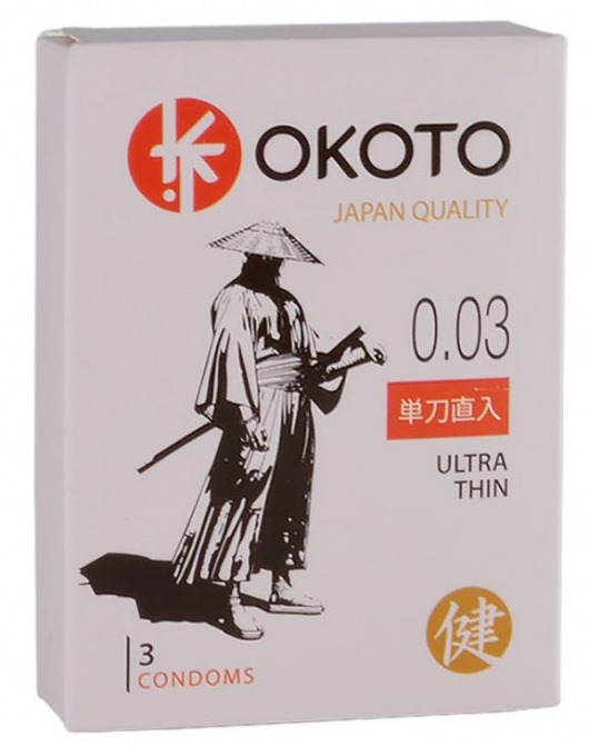 Ультратонкие презервативы OKOTO Ultra Thin - 3 шт. - Sitabella - купить с доставкой в Кисловодске