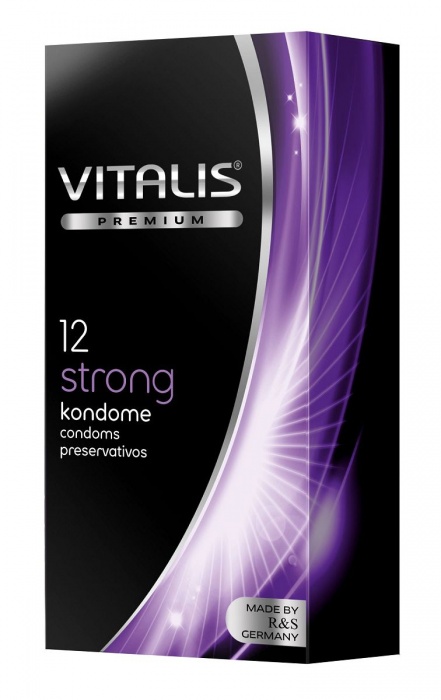Презервативы с утолщённой стенкой VITALIS PREMIUM strong - 12 шт. - Vitalis - купить с доставкой в Кисловодске