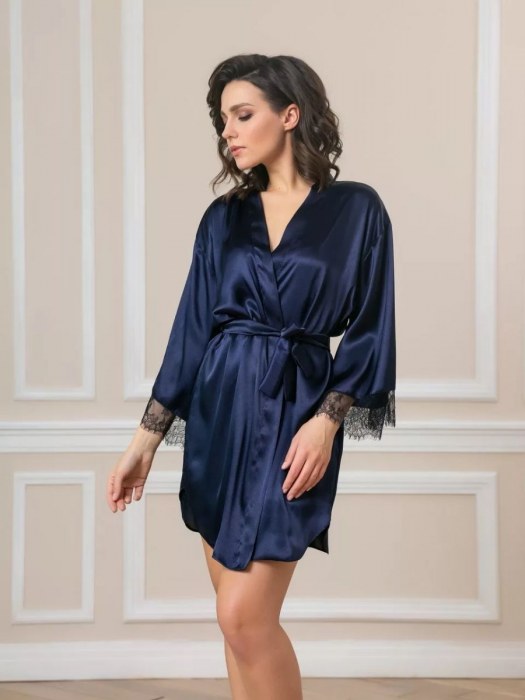 Короткий пеньюар с кружевной отделкой - Felisse купить с доставкой