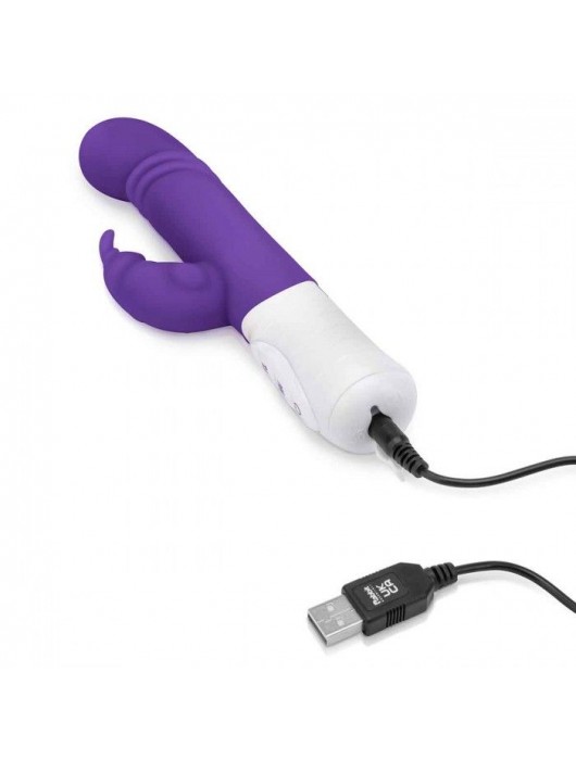 Фиолетовый массажер для G-точки Slim Shaft thrusting G-spot Rabbit - 23 см. - Rabbit Essentials