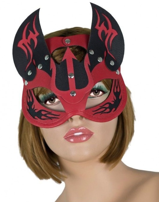 Маска дьяволицы с рожками - LOVETOY (А-Полимер) - купить с доставкой в Кисловодске