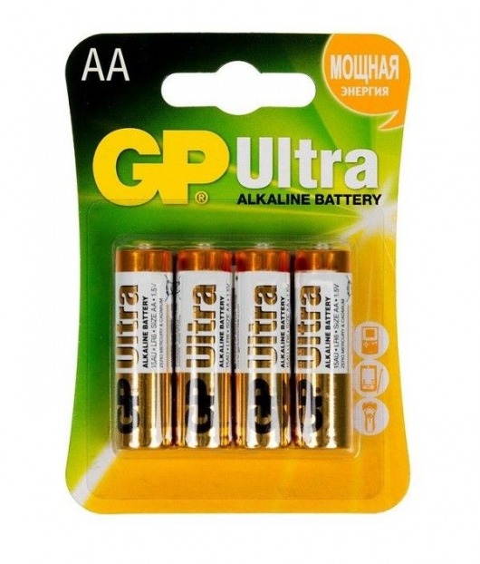 Батарейки алкалиновые GP Ultra Alkaline AA/LR6 - 4 шт. - Элементы питания - купить с доставкой в Кисловодске