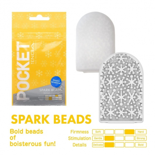Карманный мастурбатор Spark Beads - Tenga - в Кисловодске купить с доставкой