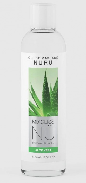 Массажный гель на водной основе Mixgliss NU Aloe Vera - 150 мл. - Mixgliss - купить с доставкой в Кисловодске
