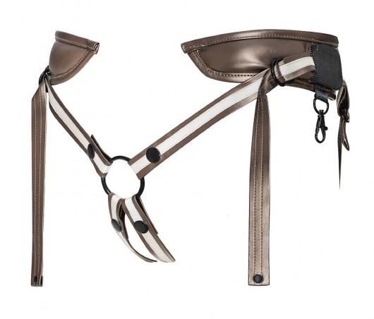 Бронзовый пояс для насадок Desirous Harness - Strap-on-me - купить с доставкой в Кисловодске