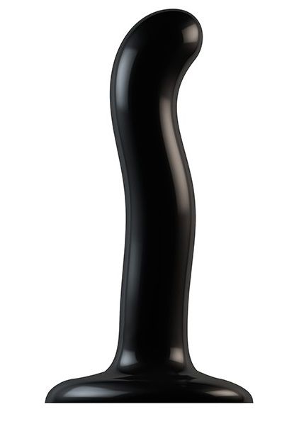 Черный фаллоимитатор-насадка Strap-On-Me P G spot Dildo size S - 16,4 см. - Strap-on-me - купить с доставкой в Кисловодске