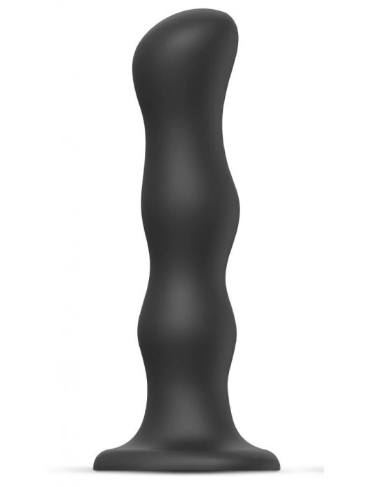 Черная насадка Strap-On-Me Dildo Geisha Balls size XL - Strap-on-me - купить с доставкой в Кисловодске