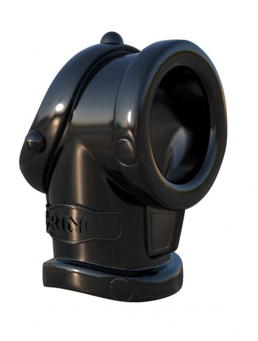 Черная насадка для пениса Cock Pipe with Ball-Stretcher - Pipedream - в Кисловодске купить с доставкой