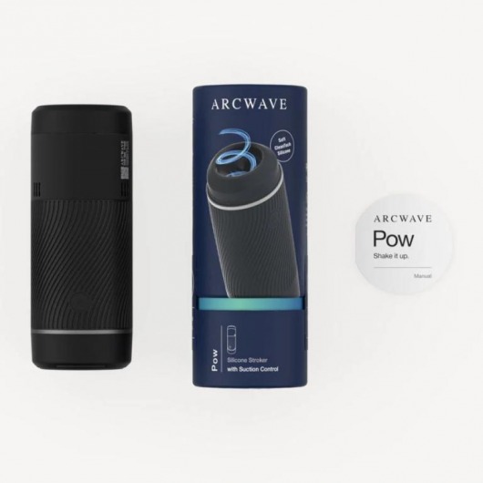 Черный мастурбатор с контролем всасывания Arcwave Pow Stroker - Arcwave - в Кисловодске купить с доставкой