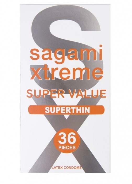 Ультратонкие презервативы Sagami Xtreme Superthin - 36 шт. - Sagami - купить с доставкой в Кисловодске