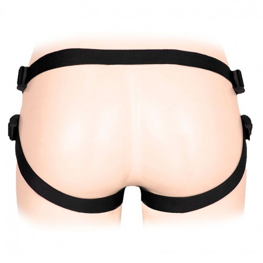 Черные трусики для страпона в комплекте с коннектором и насадкой - Notabu - купить с доставкой в Кисловодске