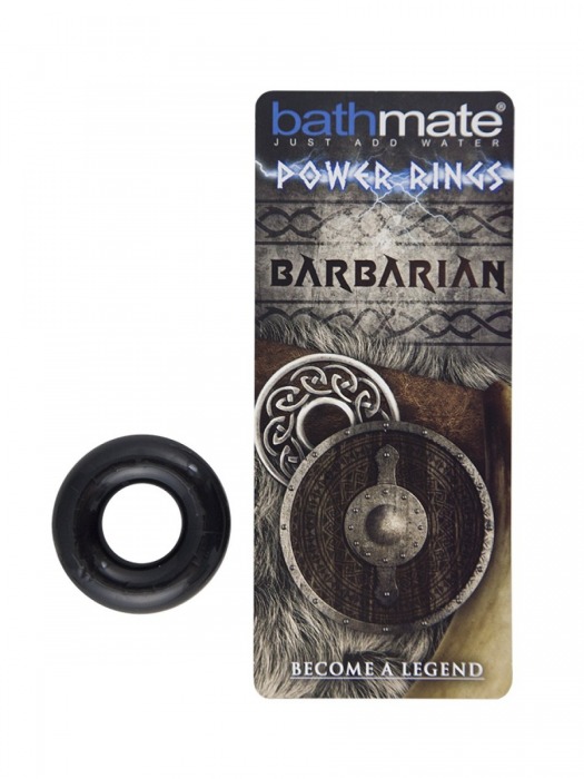 Чёрное эрекционное кольцо Barbarian - Bathmate - в Кисловодске купить с доставкой