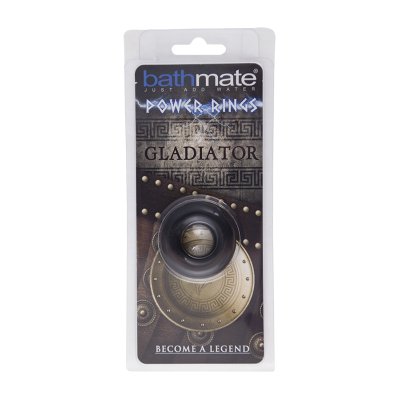Чёрное эрекционное кольцо Gladiator - Bathmate - в Кисловодске купить с доставкой