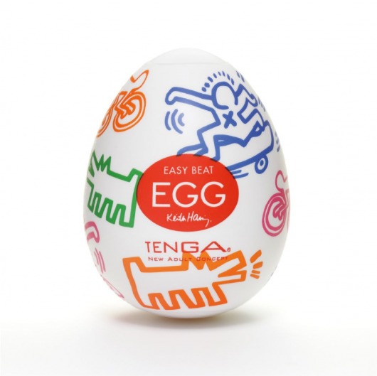 Мастурбатор-яйцо Keith Haring EGG STREET - Tenga - в Кисловодске купить с доставкой