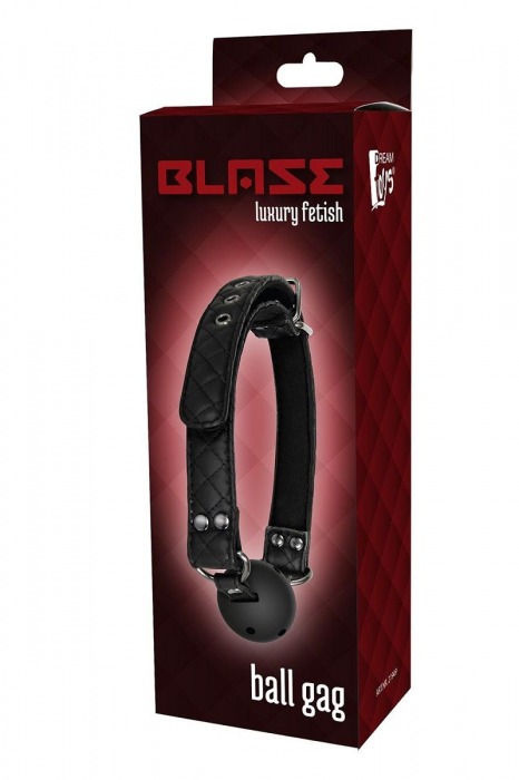 Черный кляп-шарик BALL GAG DIAMOND - Dream Toys - купить с доставкой в Кисловодске