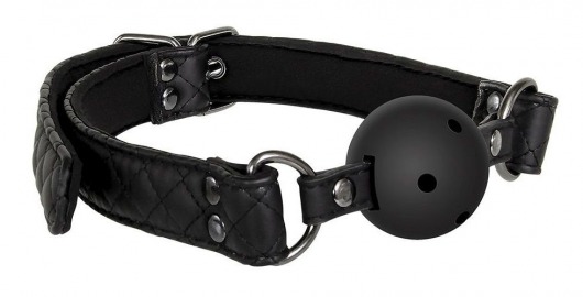 Черный кляп-шарик BALL GAG DIAMOND - Dream Toys - купить с доставкой в Кисловодске
