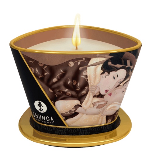 Массажная свеча Intoxicatin Chocolate с ароматом шоколада - 170 мл. - Shunga - купить с доставкой в Кисловодске