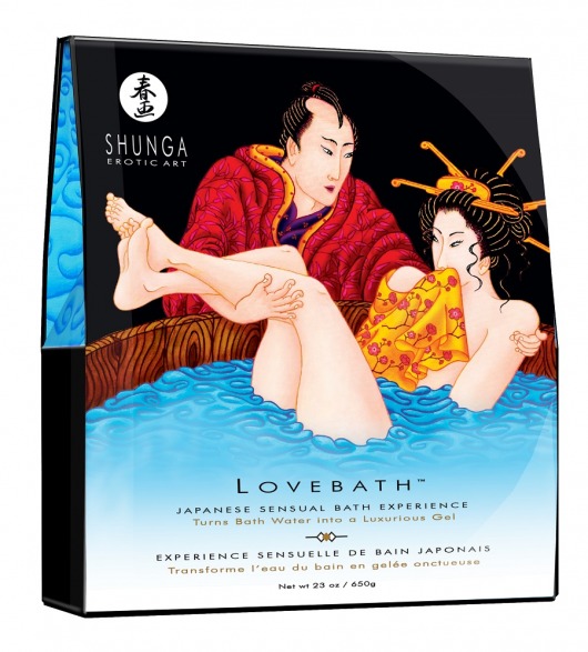 Соль для ванны Lovebath Ocean temptation, превращающая воду в гель - 650 гр. - Shunga - купить с доставкой в Кисловодске