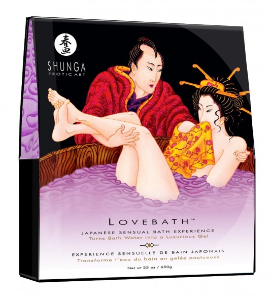 Соль для ванны Lovebath Sensual lotus, превращающая воду в гель - 650 гр. - Shunga - купить с доставкой в Кисловодске
