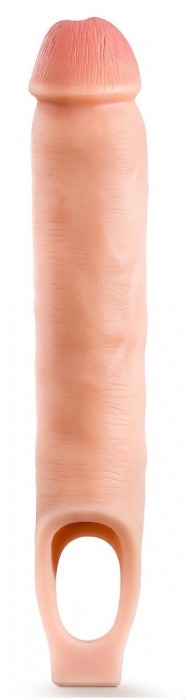 Телесная насадка-удлинитель 11.5 Inch Silicone Cock Sheath Penis Extender - 29,2 см. - Blush Novelties - в Кисловодске купить с доставкой
