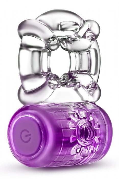 Фиолетовое эрекционное виброкольцо One Night Stand Vibrating C-Ring - Blush Novelties - в Кисловодске купить с доставкой