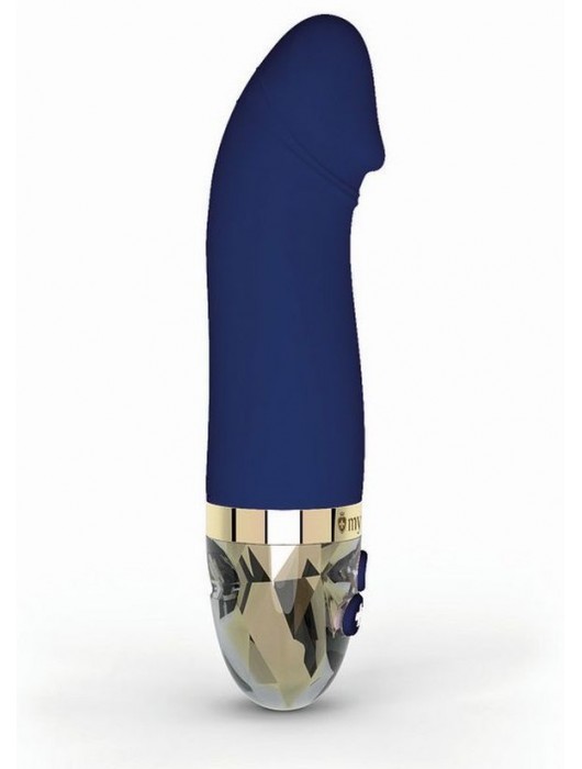 Синий вибратор для G-точки Real Deal Neal - 16,5 см. - MyStim
