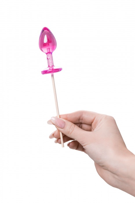 Розовый леденец  в форме анальной втулки со вкусом айриш крим - 29 гр. - Sosuчki - купить с доставкой в Кисловодске