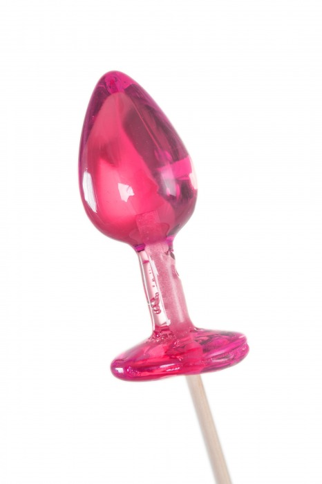 Розовый леденец  в форме анальной втулки со вкусом айриш крим - 29 гр. - Sosuчki - купить с доставкой в Кисловодске