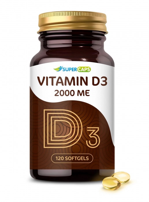 Пищевая добавка SuperCaps VITAMIN D3 2000 ME - 120 капсул - SuperCaps - купить с доставкой в Кисловодске