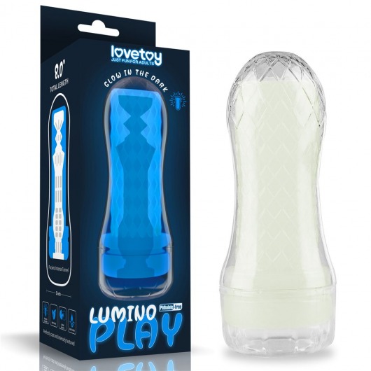 Светящийся в темноте мастурбатор Lumino Play Masturbator Pocketed - Lovetoy - в Кисловодске купить с доставкой