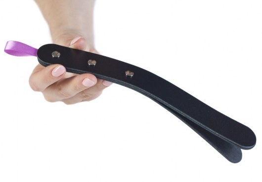 Черный мини-пэддл из трех слоев кожи - Лунный свет - купить с доставкой в Кисловодске