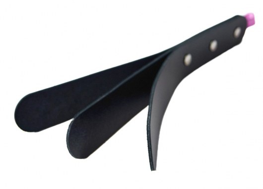 Черный мини-пэддл из трех слоев кожи - Лунный свет - купить с доставкой в Кисловодске