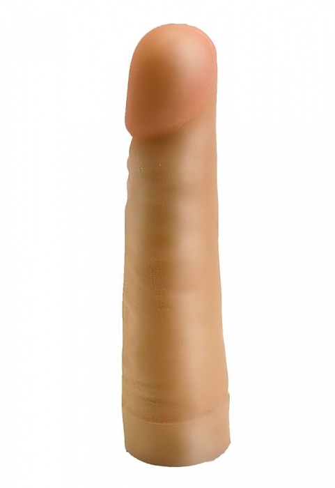 Телесный фаллос-насадка для трусиков с плугом - 17,5 см. - LOVETOY (А-Полимер) - купить с доставкой в Кисловодске