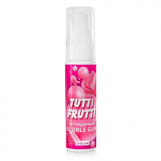 Интимный гель на водной основе Tutti-Frutti Bubble Gum - 30 гр. - Биоритм - купить с доставкой в Кисловодске
