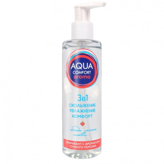 Гель-лубрикант на водной основе Aqua Comfort Aroma с ароматом персика - 195 гр. - Биоритм - купить с доставкой в Кисловодске