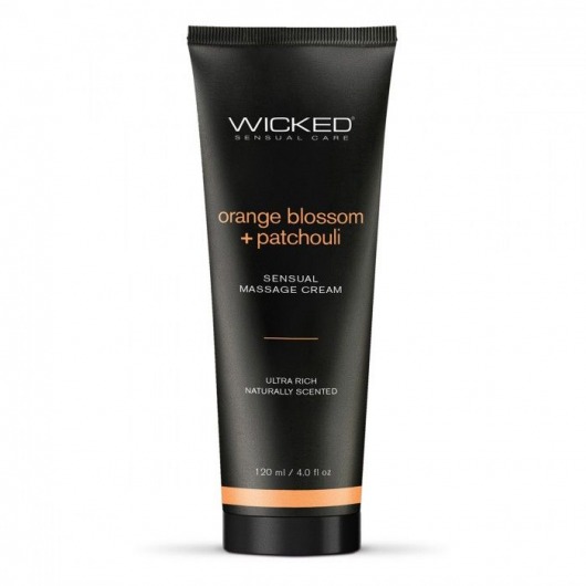 Массажный легкий крем WICKED Orange Blossom plus Patchouli - 120 мл. - Wicked - купить с доставкой в Кисловодске