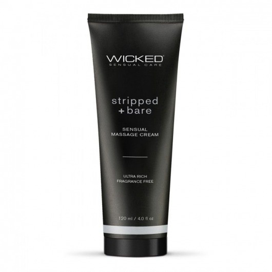 Массажный легкий крем WICKED Stripped plus Bare - 120 мл. - Wicked - купить с доставкой в Кисловодске
