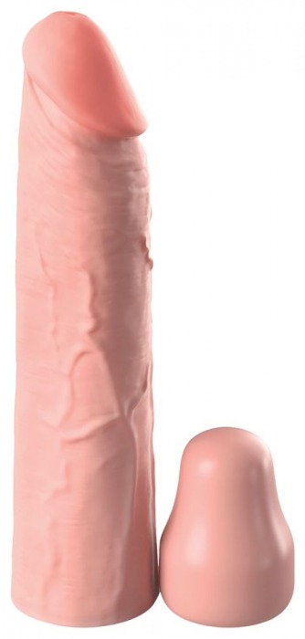 Телесная насадка-удлинитель 1 Inch Silicone X-tension - 17,8 см. - Pipedream - в Кисловодске купить с доставкой
