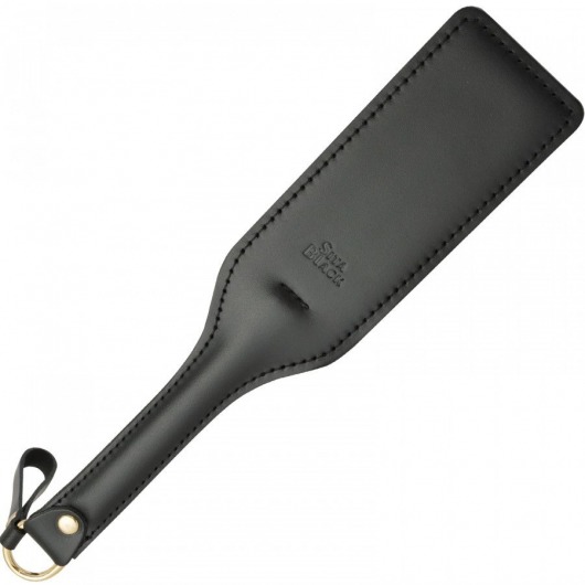 Черная кожаная шлепалка SitaBlack - 30 см. - Sitabella - купить с доставкой в Кисловодске