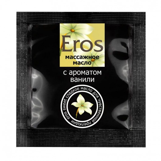 Саше массажного масла Eros sweet c ароматом ванили - 4 гр. - Биоритм - купить с доставкой в Кисловодске